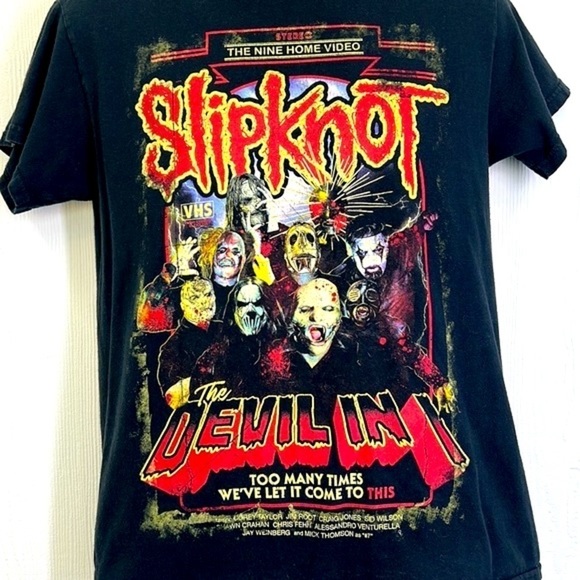SlipKnot - The Devil In One SlipKnot Graphic Metal Short Sleeve T Shirt Medium - Picture 3 of 10